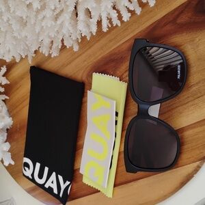 Quay Australia Matte Black Polarized Sunglasses